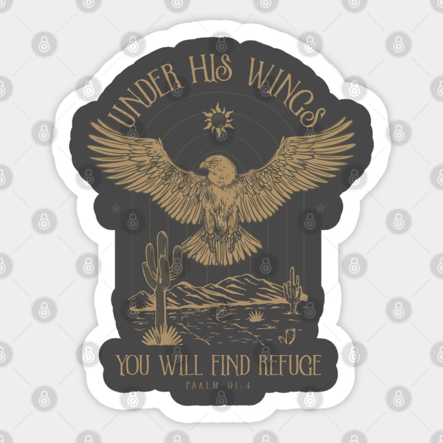 Under His Wings Rock and Roll Gypsy Sticker by Epic Færytales